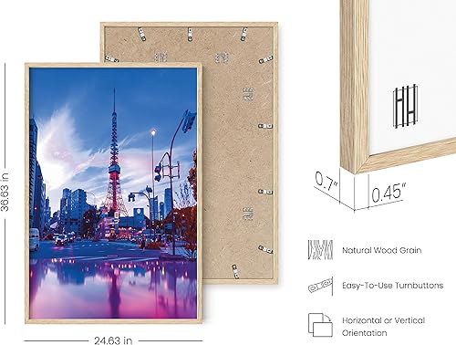 Miniatura 9 de RipGrip - Póster decorativo de estilo moderno (ciudad asiática con luces de neón), para decorar dormitorio o sala, de 12 x 16 pulgadas, sin marco