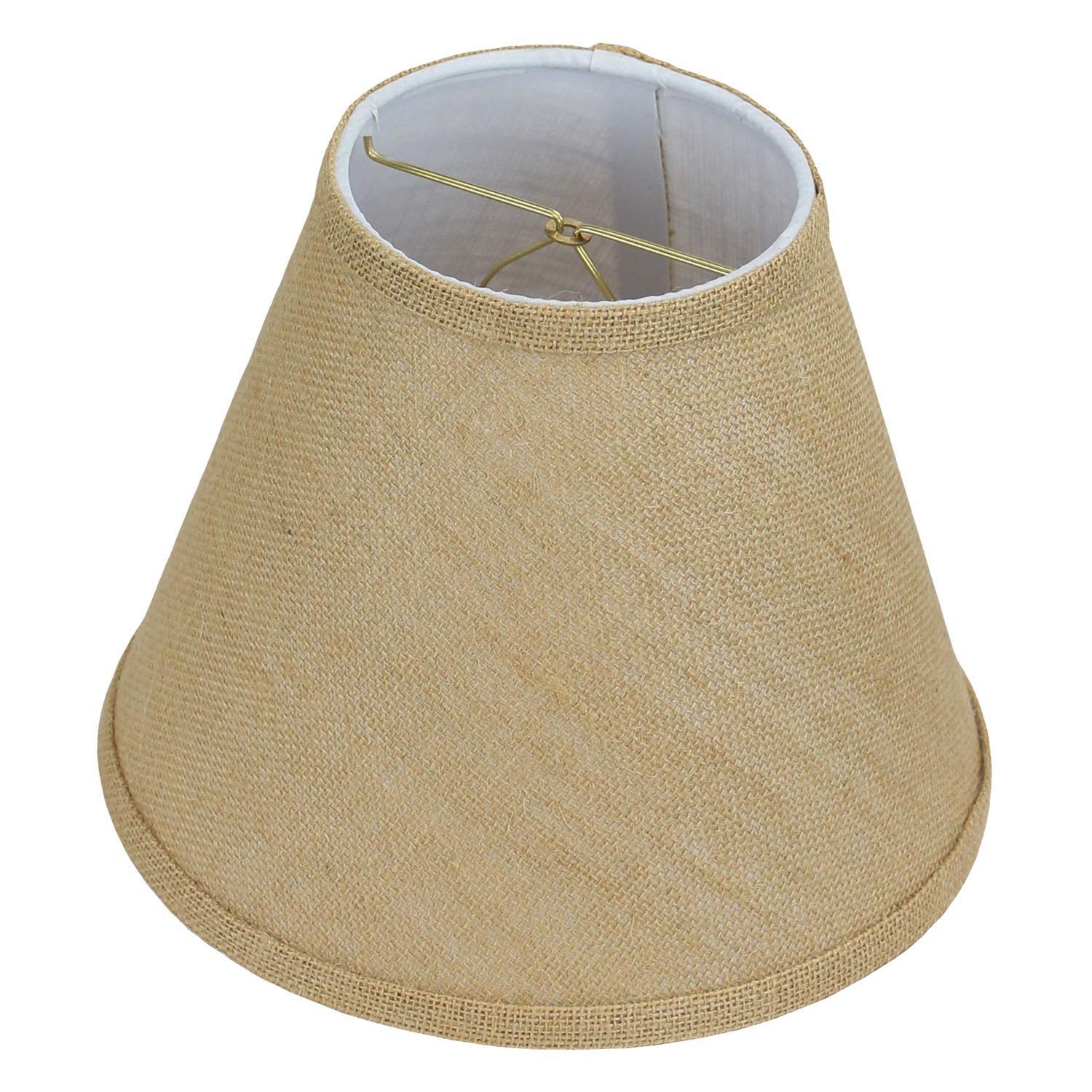 FenchelShades.com Lampshade 5" Top Diameter x 10" Bottom Diameter x 8" Slant Height with Clip-On Attachment for Standard Edison-Style Lightbulb (