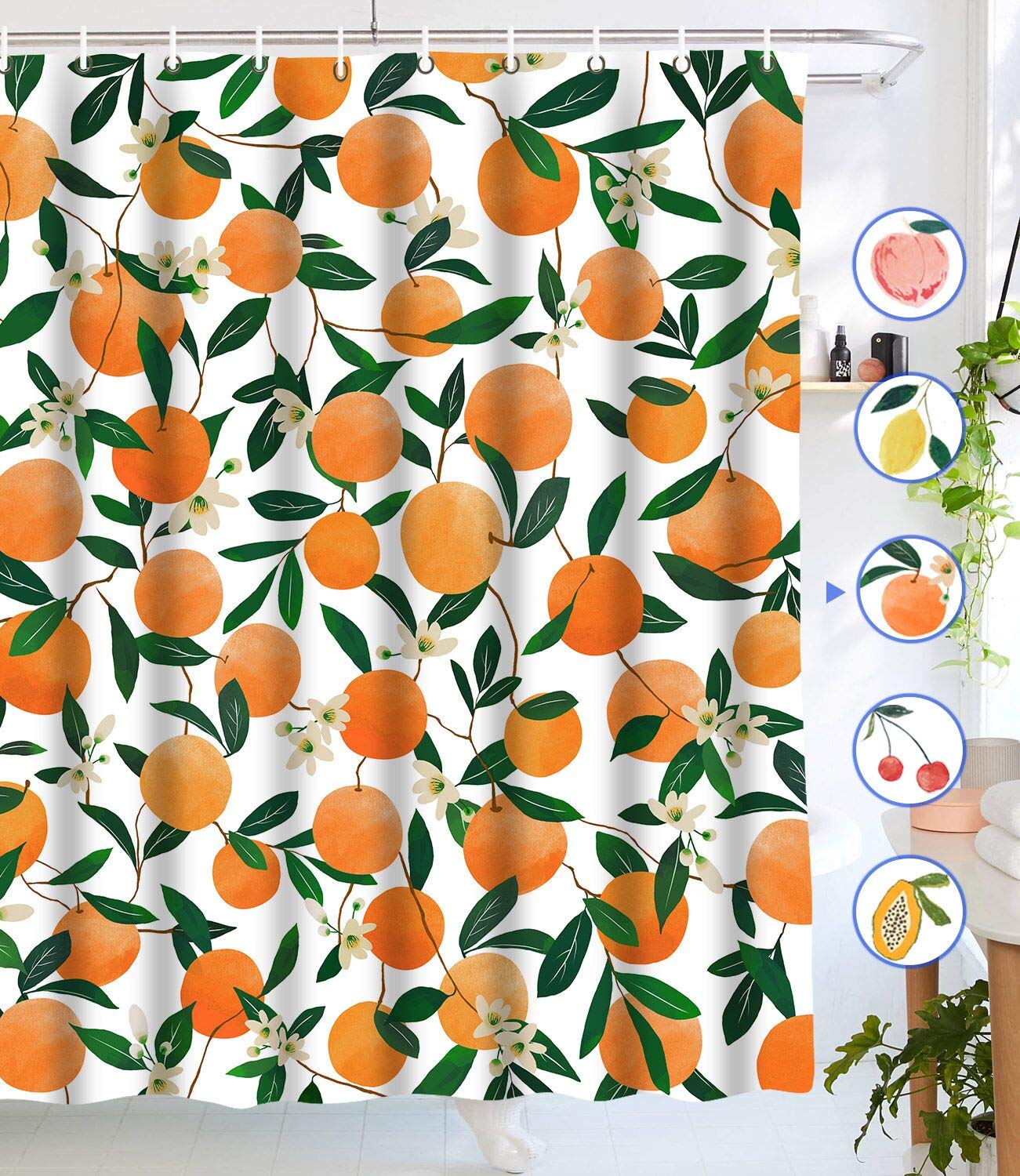 Burnt Orange Shower Curtains Curtains & Drapes 2023