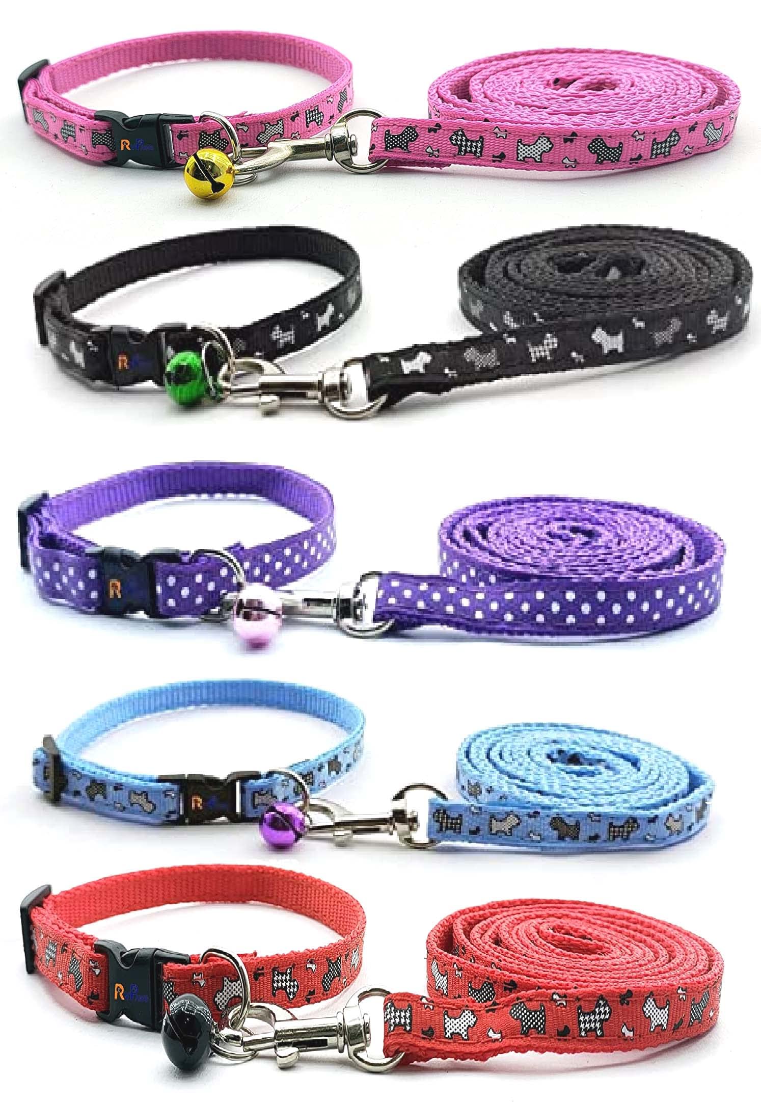 Woofy Dog Collar and Leash Set Puppy Printed, Adjustable Nylon Collar with Leash for Cat and Puppy, Quick Release and Breathable Collar Set for Puppies, Dog & Cat 10 MM (Available As Per Color, 1 Pcs Pack) (B0B12S9D8F) Amazon Price History, Amazon Price Tracker