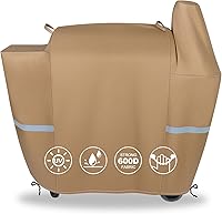 Vista 8 de QuliMetal Funda para ahumador eléctrico Pit Boss Serie 3 – Cubierta para parrillas Pit Boss PBV3G1 Ahumador vertical 600D resistente al agua