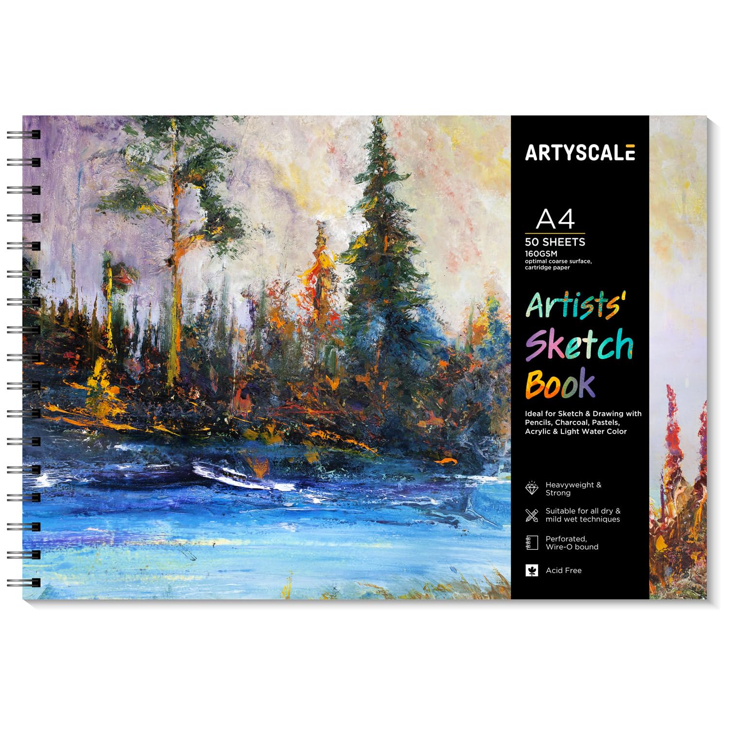 See full amazon price history chart for ARTYSCALE Artist A4 Sketchbook Spiral-Bound - Craft and Drawing (50 Sheet, 160 GSM) (Knight Forest) ARTYSCALE Artist A4 Sketchbook Spiral-Bound - Craft and Drawing (50 Sheet, 160 GSM) (Knight Forest) (B0CLJM4G8T) Amazon Price History, Amazon Price Tracker