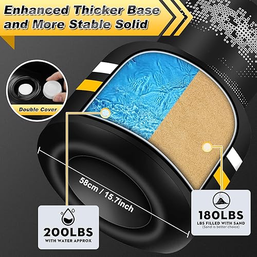 Miniatura 4 de Upgrated Standing Punching Bag for Adults with Automatic Built in Air Pump, 69'' Heavy Bag Boxing Equipment with 12OZ Gloves Kicking Bag for