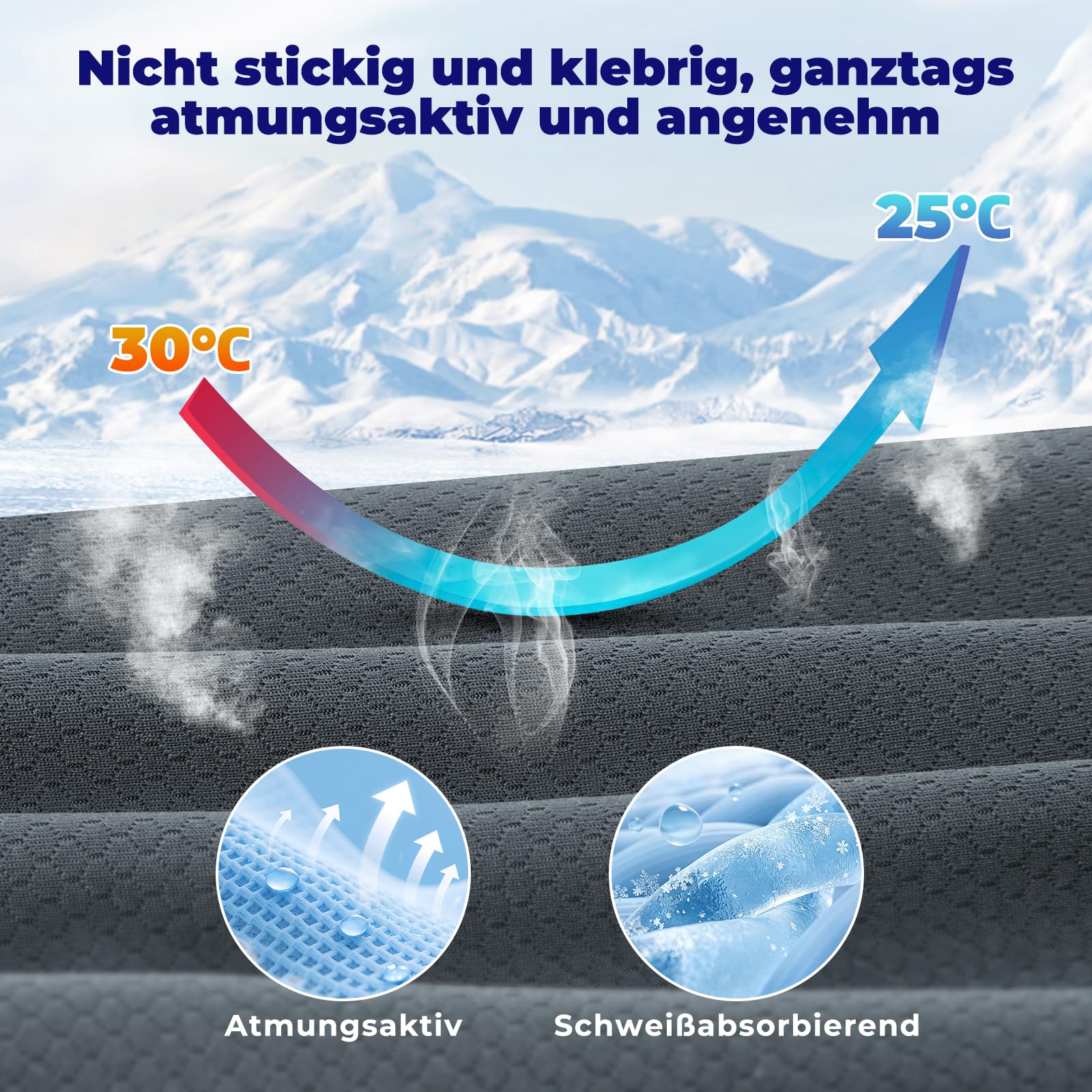 DONAMA Nackenkissen Memory Foam Schmetterlingsform zum Schlafen, 2 Höhen | Nacken- und Schulterkomfort, ergonomisches kopfkissen für jede Schlafposition, Maße 64x39x10/13 cm, für die ganze Familie