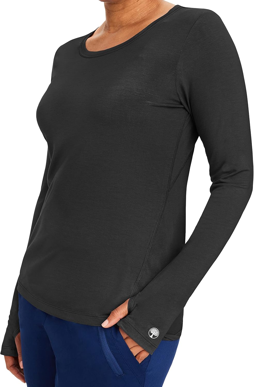 Healing Hands Mackenzie Women's Underscrub, Long Sleeve Tee with Thumbholes, Modern Fit Undershirt- 5051 - Image 4