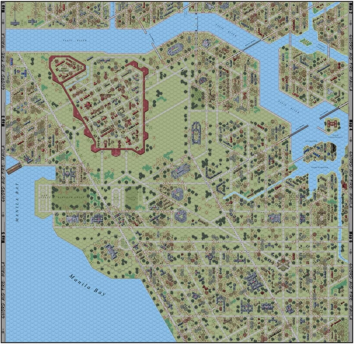 MMP: Sword and Fire: Manila Module for The ASL Advanced Squad Leader Game Series …