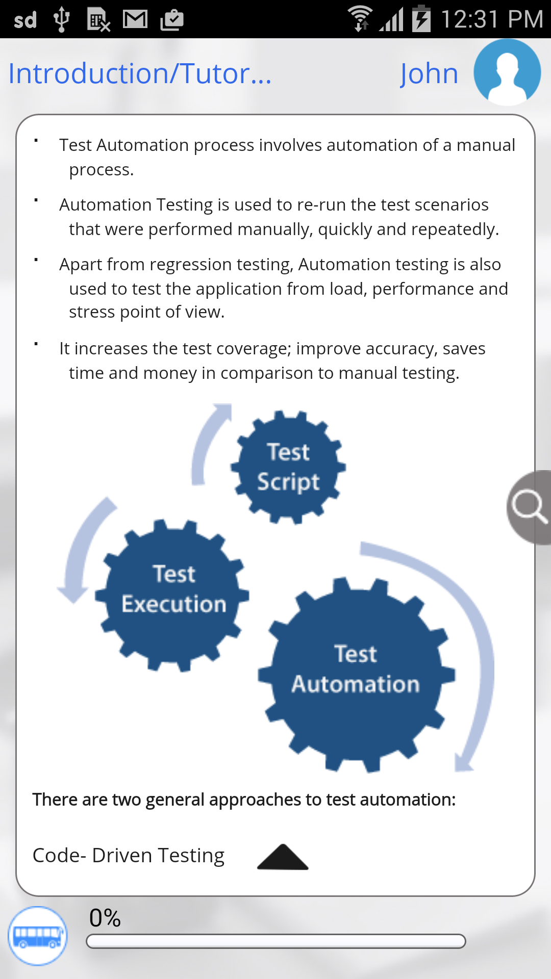 Learn Automation Testing by GoLearningBus - App on Amazon Appstore