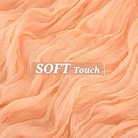 Vista 157 de Showgeous 10 Pack Baby Pink Cheesecloth Table Runner 10FT Long Semi-Sheer Gauze Table Runner Boho or Rustic Wedding Decor for Wedding Decor Arch