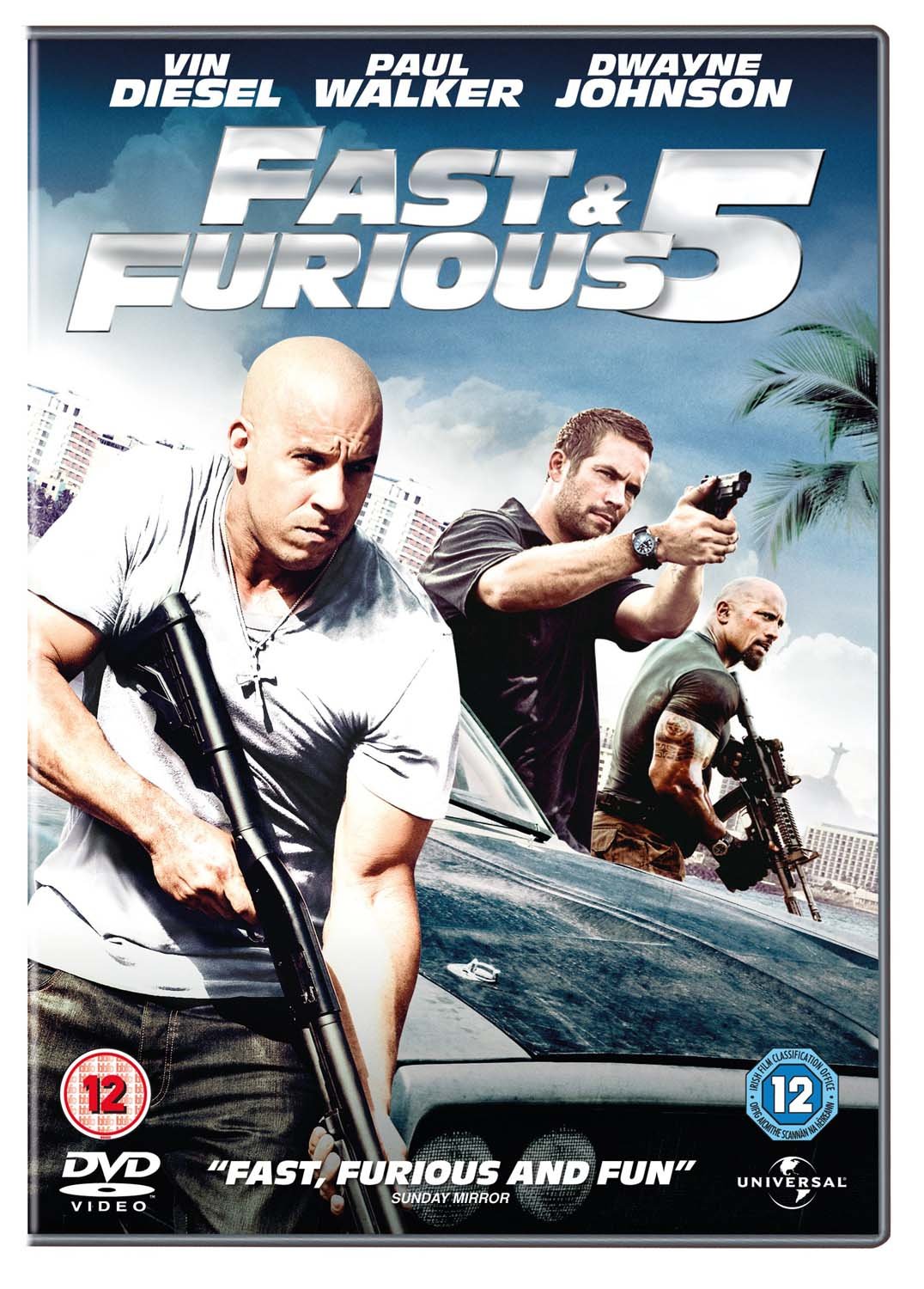 Fast And Furious Five  (DVD, 2011) Vin Diesel Action Racing