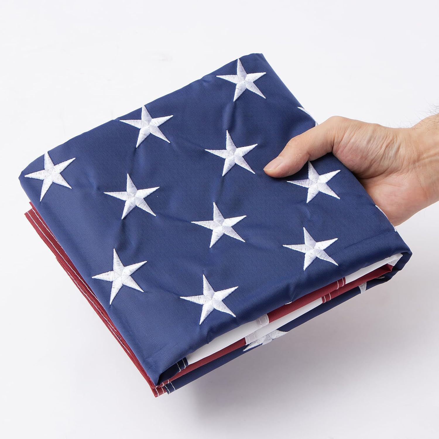 American Flag 8x12 Foot,Heavy Duty Water Resistant Polyester US Flag,Embroidery Stars/ 6 Rows of Lock Stitching/Brass Grommets,USA Flag 8x12Ft