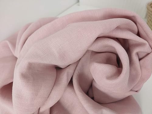 Tela de lino de doble cara (6334 6335 6400) Rosa