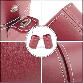 Narwey Makeup Brush Holder Travel Brushes Case Bag Cup Storage Dustproof for Women (Red)