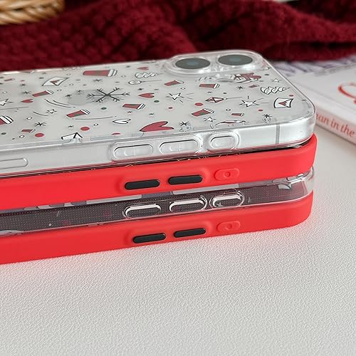 Miniatura 9 de ZTOFERA Funda de Navidad para iPhone 14 Pro, bonita funda de teléfono con diseño de Feliz Navidad, regalo de silicona translúcida de policarbonato