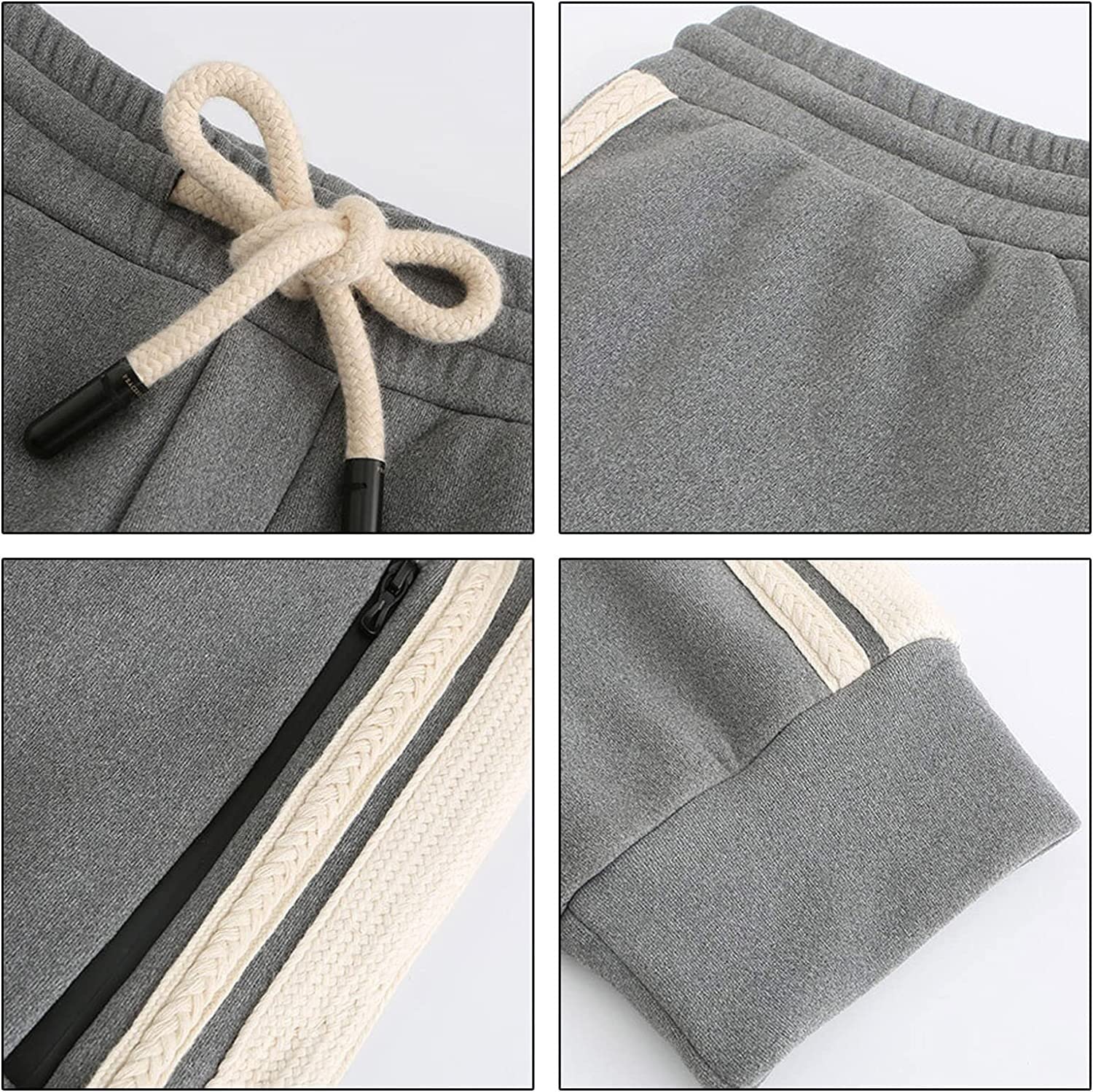 Pantaloni Termici Invernali da Uomo, Leggings in Pile elettrici USB con Controllo della Temperatura a 3 Livelli (Color : Grigio, Size : L/Large)
