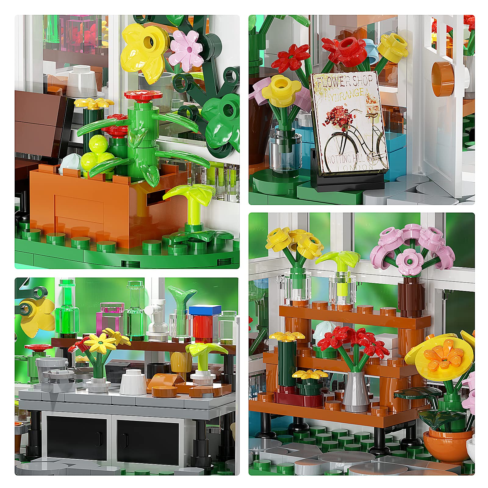 Flower House Building Toy, Flower Friends Garden House Building Set