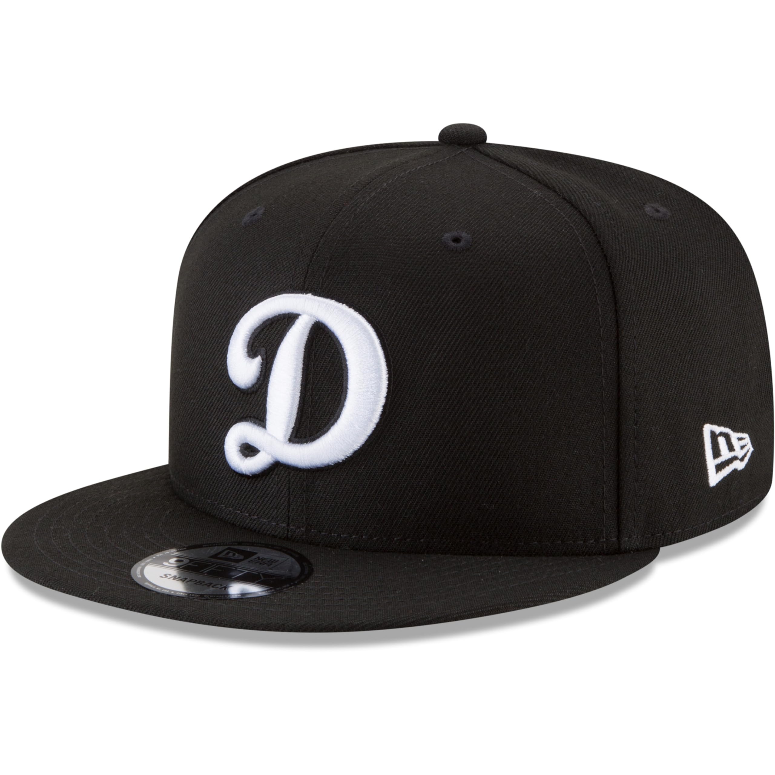 New Era Unisex-Adult MLB 9Fifty Black White Primary Logo Adjustable Snapback Hat Cap One Size Fits All, Los Angeles Dodgers Alternate, One Size โ image 1