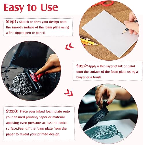 Miniatura 3 de 120 placas de espuma para impresión, hojas de espuma para manualidades, 10 colores, juego de papel de espuma de 120 de grosor, suministros de artes