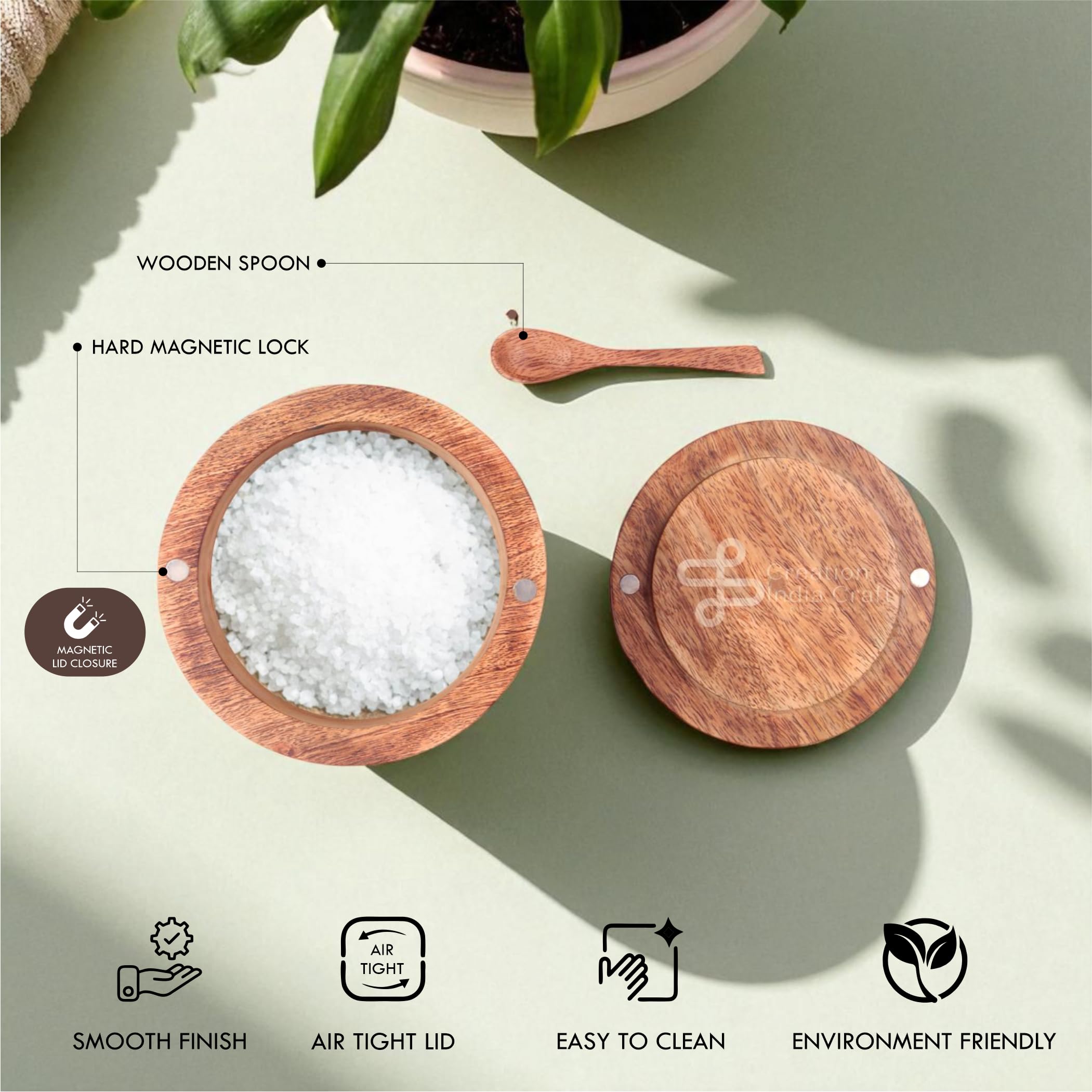 Barattolo in legno fatto a mano per tè, zucchero e caffè, contenitore in legno per tè e caffè, decorazione da cucina, barattolo in legno con testo inciso, confezione singola o
