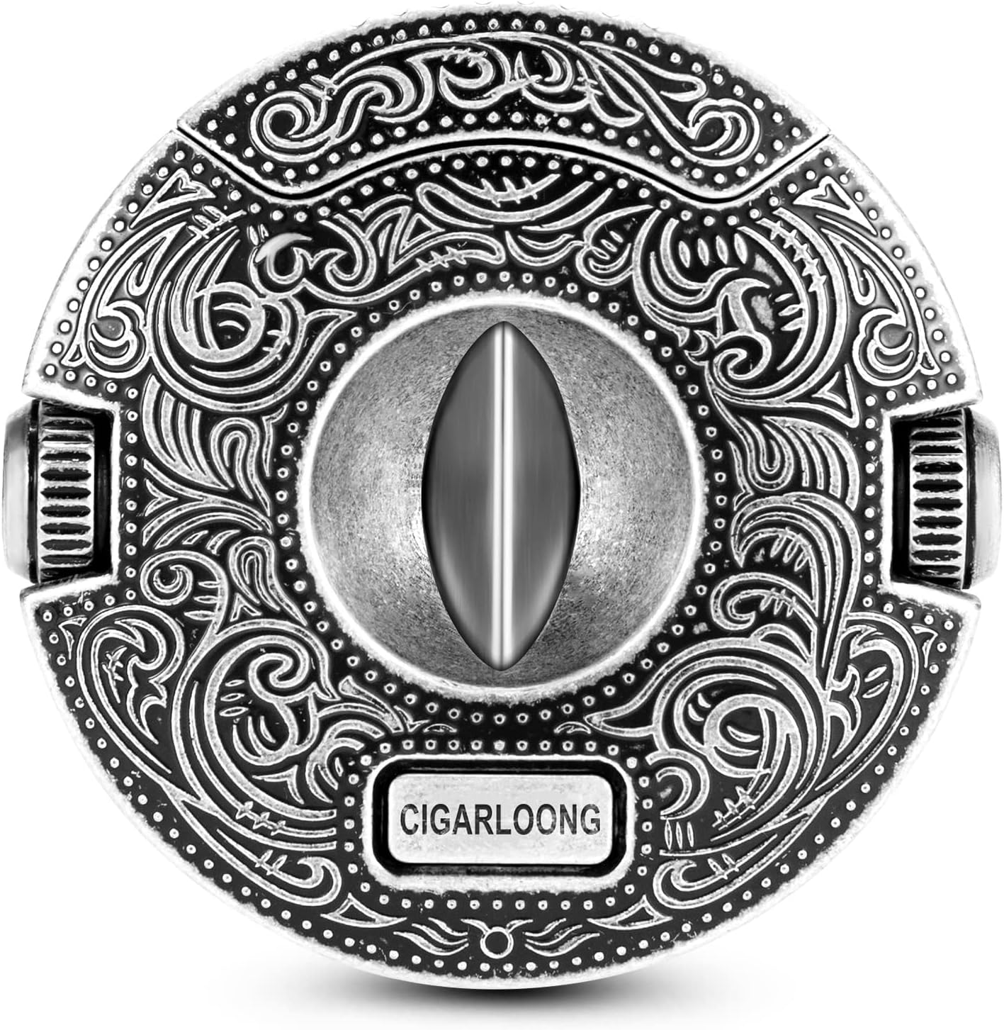 CIGARLOONG Cigar Punch Cutter Bronze Engrave Double Size