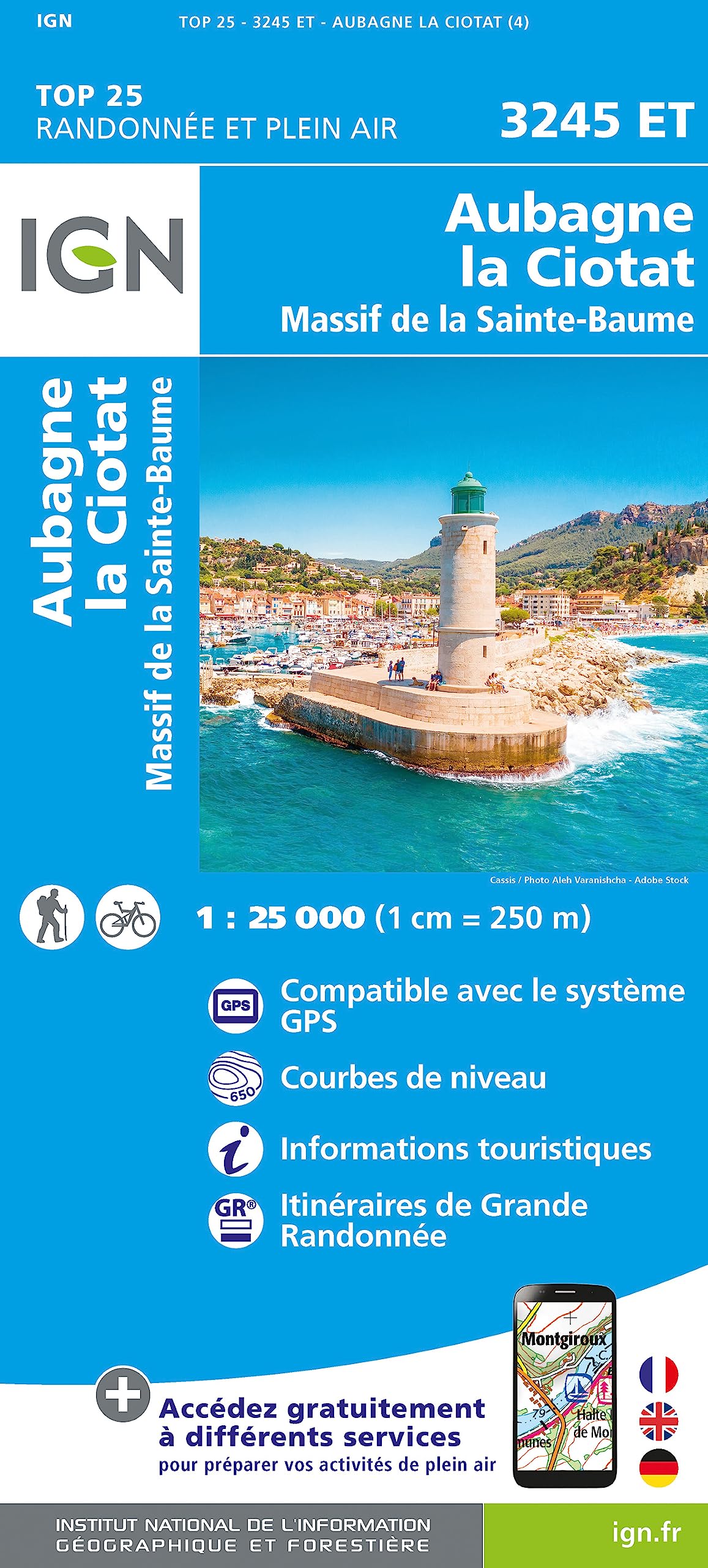 Aubagne / La Ciotat / Massif de La Ste-Baume (3245ET) (TOP 25)
