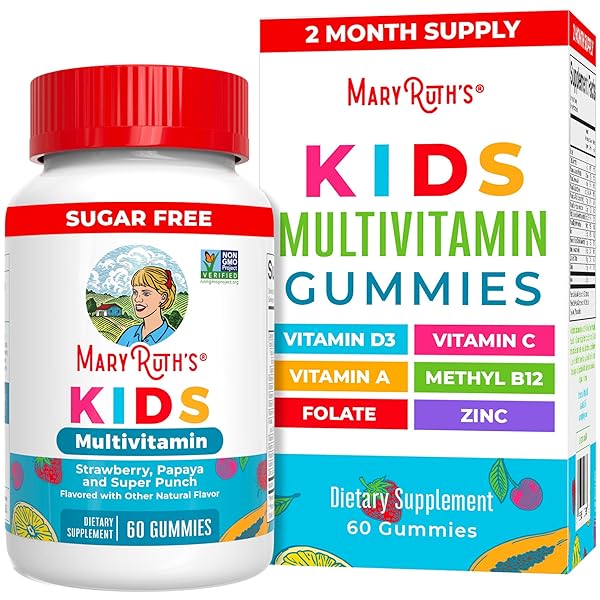MaryRuth Organics Kids Vitamins | Multi | Sugar Free | 2 Month Supply | Kids Multivitamin Gummies for Ages 2+ | Vegan | Only 1 Gummy a Day | 60 Count