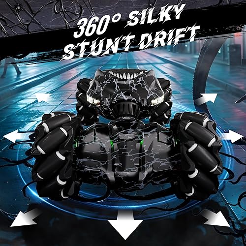 Miniatura 3 de Coche de control remoto, 2.4Ghz 4WD con detección de gestos de gravedad, Monster Stunt Twist Truck Juguetes para niños y niñas de 5 a 7 años, auto