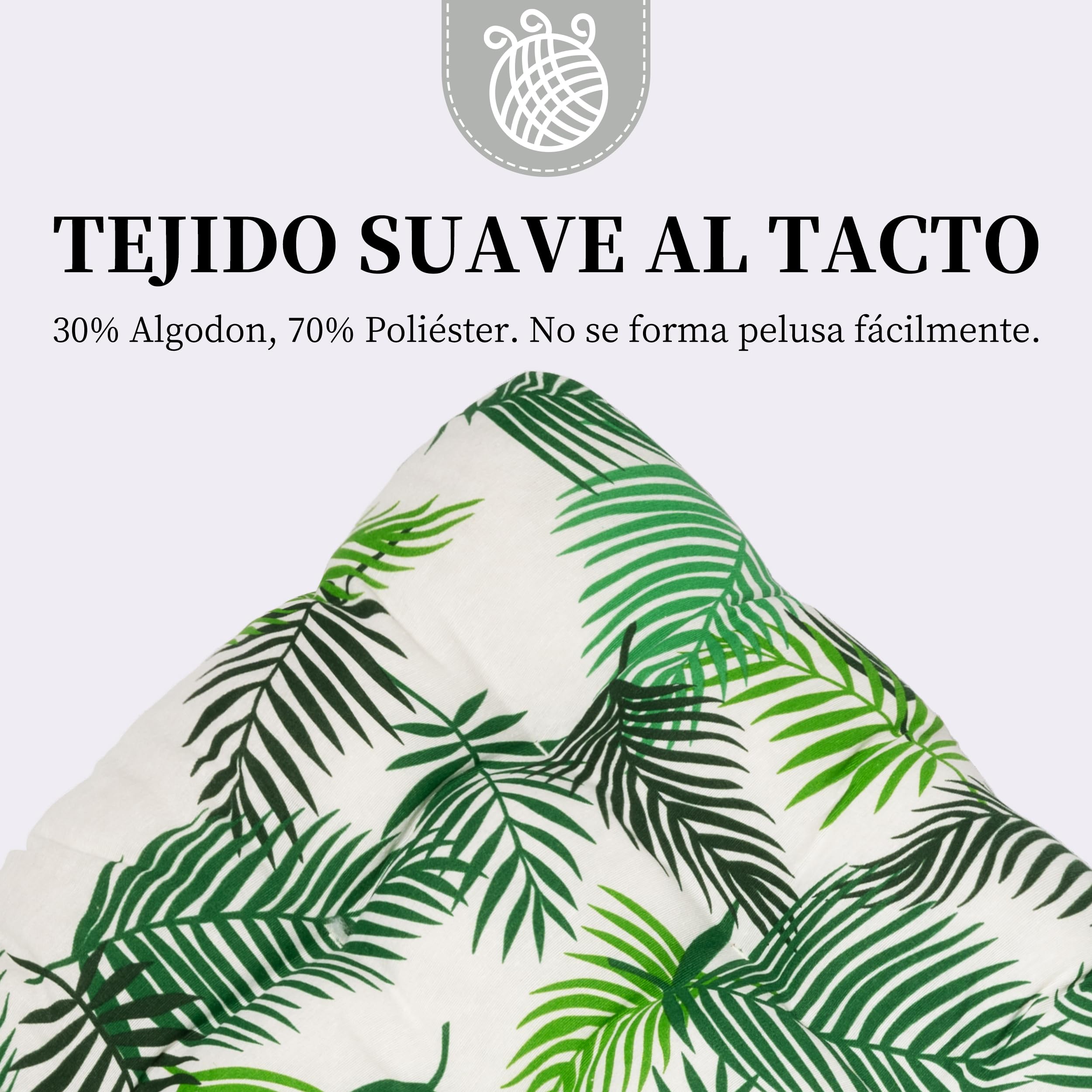 BESCH Cojines para Palets de Fibra Conjunto 4 Piezas - 1 Asiento + 1 Respaldo + 2 Cojines - Juego de Cojín Respaldo para Pales Acolchados para Jardín, Terraza