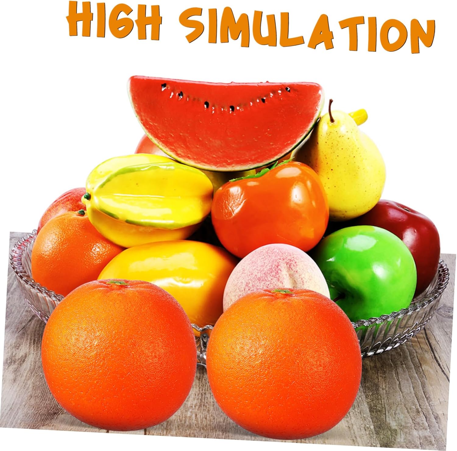 MAGICLULU 24pcs Lifelike Simulation Orange Models Realistic Artificial Oranges for Home Decor Photography Props and Teaching Tools High Simulation Faux Fruit Display