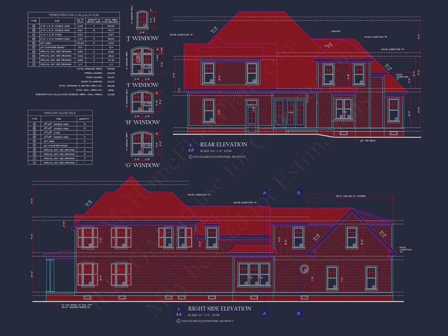 8-1415 HOUSE PLAN - Traditional Craftsman House Plan with 4 Beds, 3 Garage Bays, and Vaulted Ceilings
