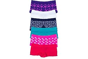 Seamless Panties 6-Pack for Growing Girls (Size 14-16)