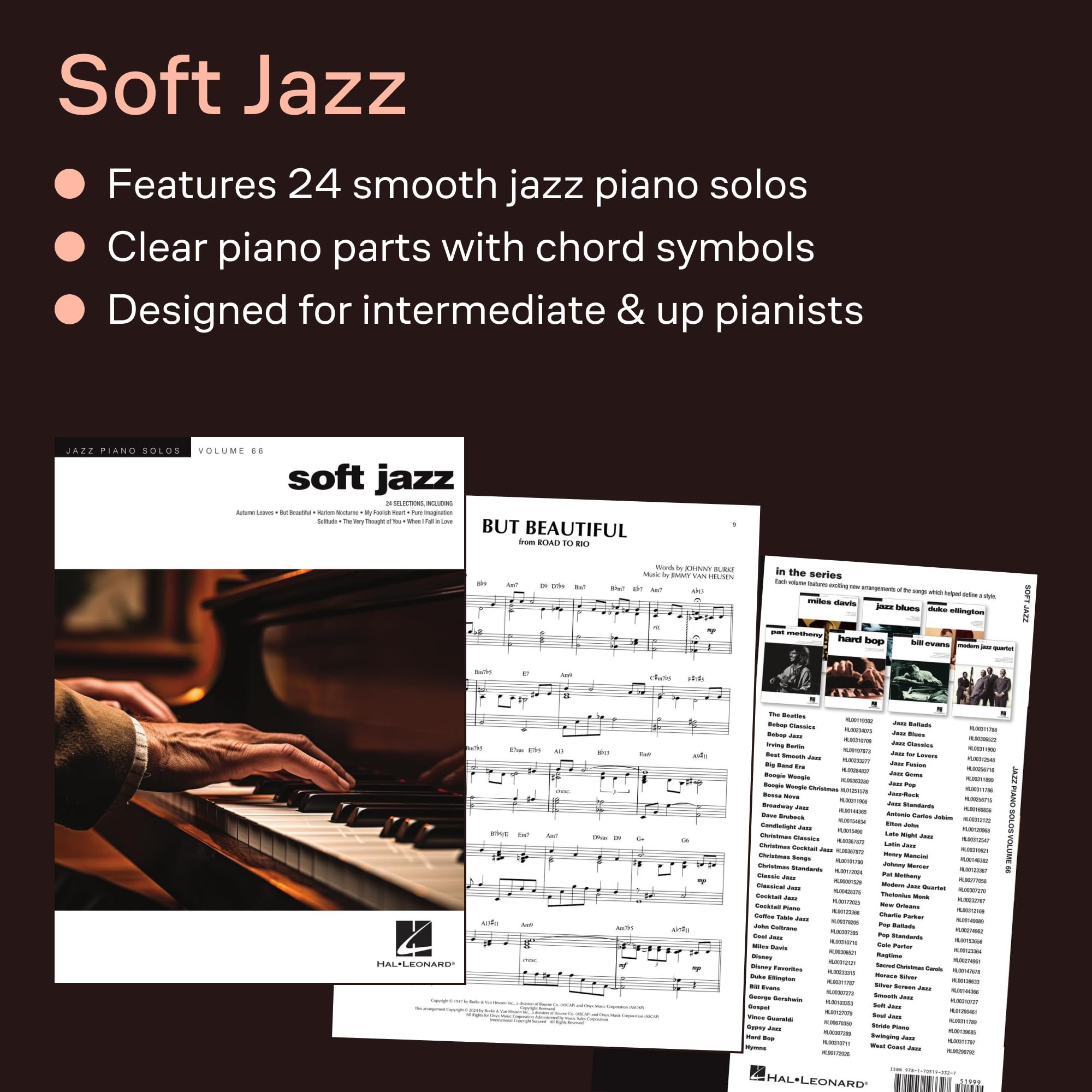 Soft Jazz: Jazz Piano Solos Series Volume 66