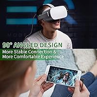 Vista 4 de Compatible for Oculus Quest 2 Link Cable 16FT Kuject VR Headset Cable for Oculus Quest 2 Quest 1 USB 30 Type A to C High Speed Data Transfer