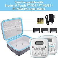 Vista 2 de co2CREA Estuche de viaje rígido de repuesto para rotulador de escritorio personal Brother P-Touch PT-N20 / PT-N25BT / PT-N25BTV3