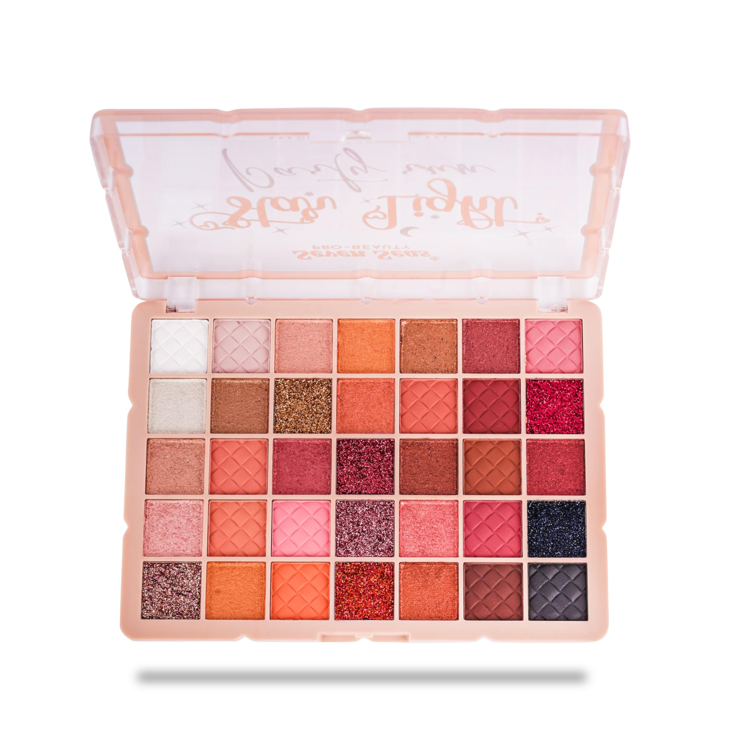 Seven Seas Star Light Party Run Eyeshadow Palette | 35 Shades Eyeshadow Palette | Mix of Matte, Shimmer and Glittery Shades | Highly Pigmented (Shade-01, 46g)-image-19
