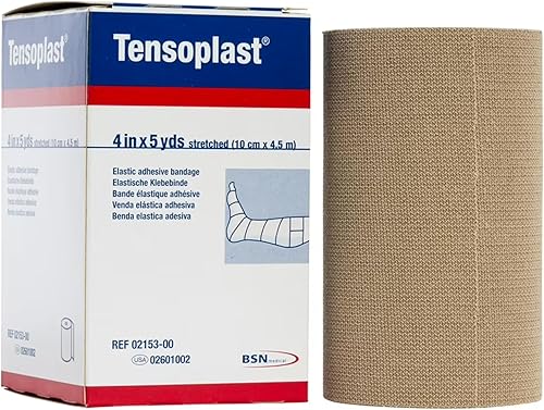 Vendaje adhesivo elástico Tensoplast (Tan (4 "X5 Yd. Roll) (por The CA)