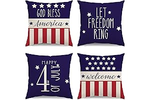 Glaring 4th of July Decorations 18x18 American Flag Pillow Covers