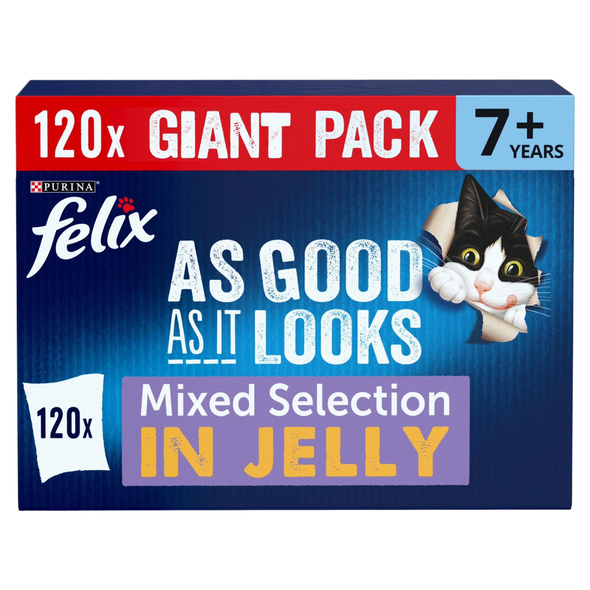 As Good As it Looks Senior 7+ Mixed in Jelly Wet Cat Food 120x85g