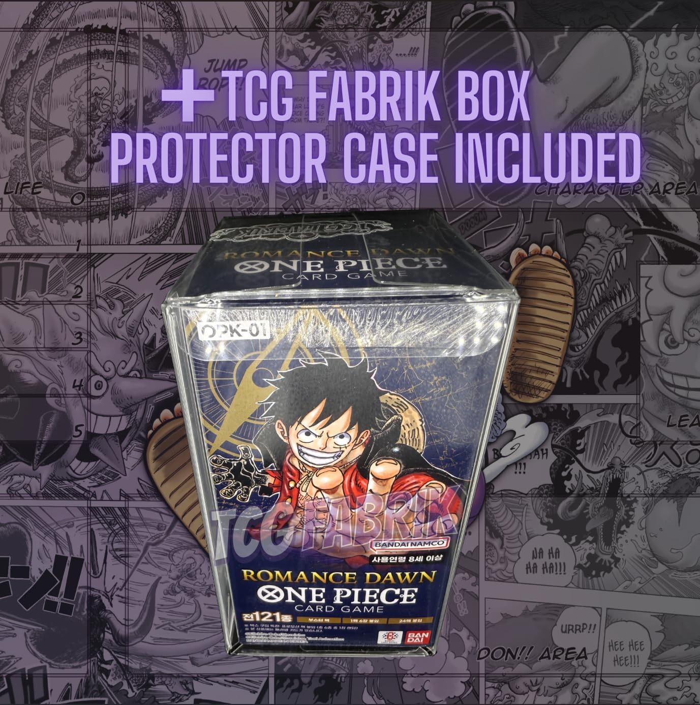 One Piece Original Korean Sealed Booster Box OP TCG (OP01 Booster Box Romance Dawn Booster Box Display Factory Sealed for OP01 One Piece TCG Korean (24 Packs))