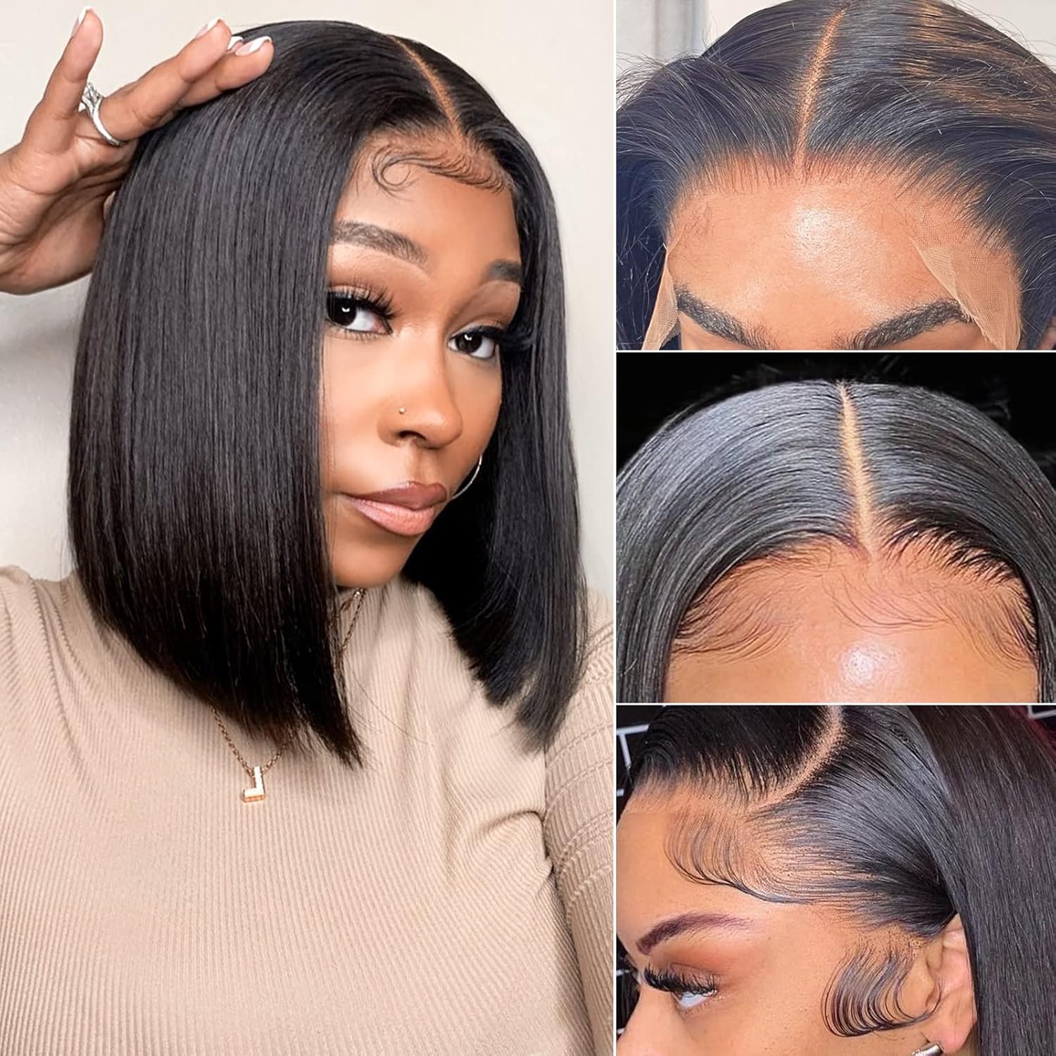 Amazon com : Hoacon Bob Wig Human Hair 13x4 Frontal Bob Wigs HD Bob Amazon com : Hoacon Bob Wig Human Hair 13x4 Frontal Bob Wigs HD Bob