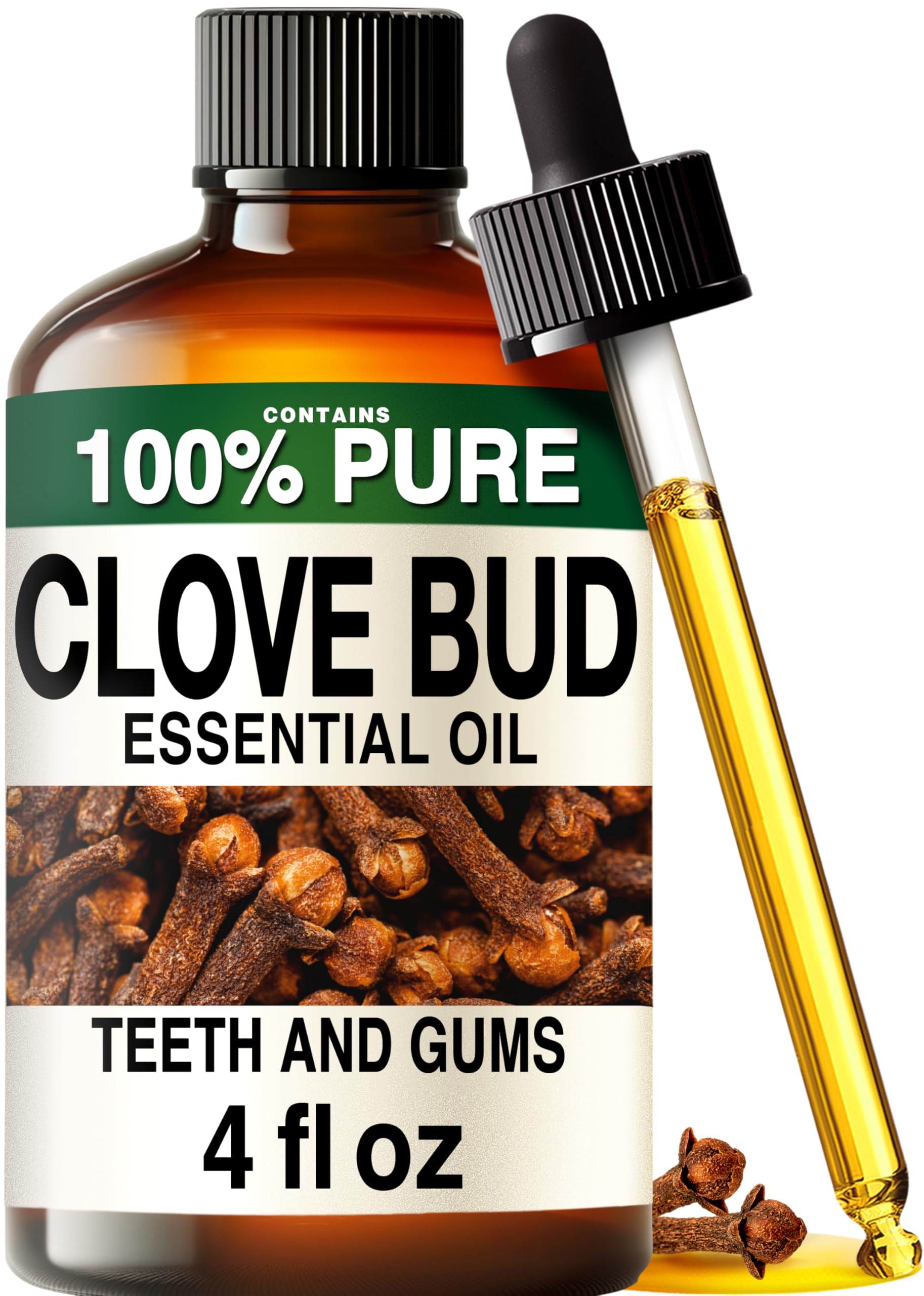 Kukka 100% Pure Clove Essential Oil for Skin, Diffuser, 4 Fl Oz