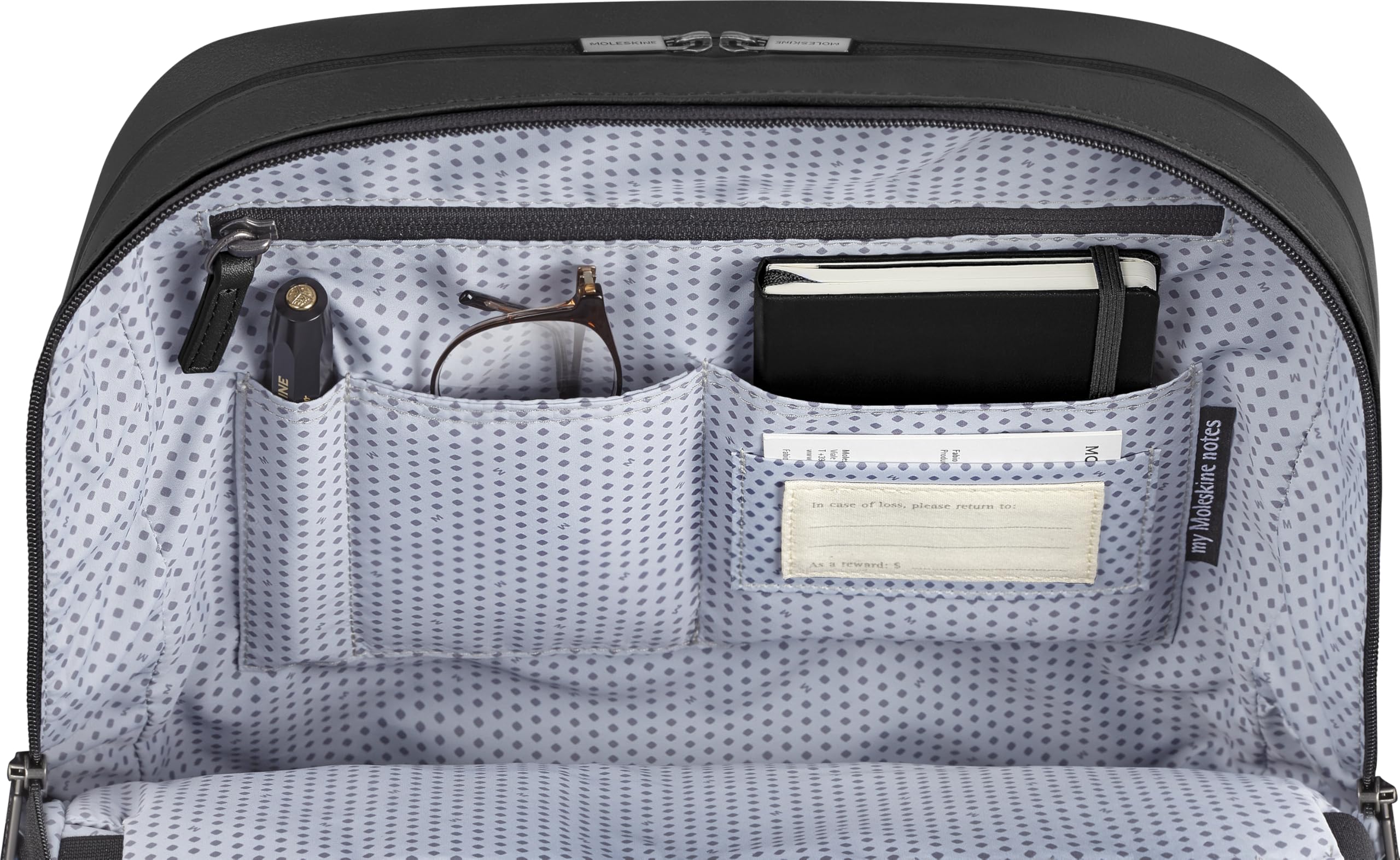 Moleskine Zaino PRO Collezione Classic, Zaino Professionale Porta PC Compatibile con Laptop, iPad, Notebook fino a 14'', 30 x 41 x 12 cm, Nero