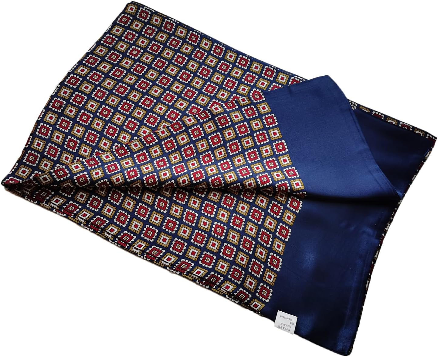 Mens 100 Silk Scarf Double Layers Fashion Wrap Neckerchief Formal Business Casual Party - Image 4