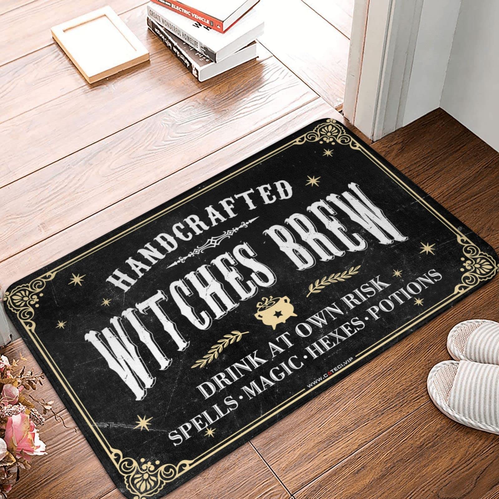 Tapis de porte extérieur automne Sorcières Brew pour décorer le seuil