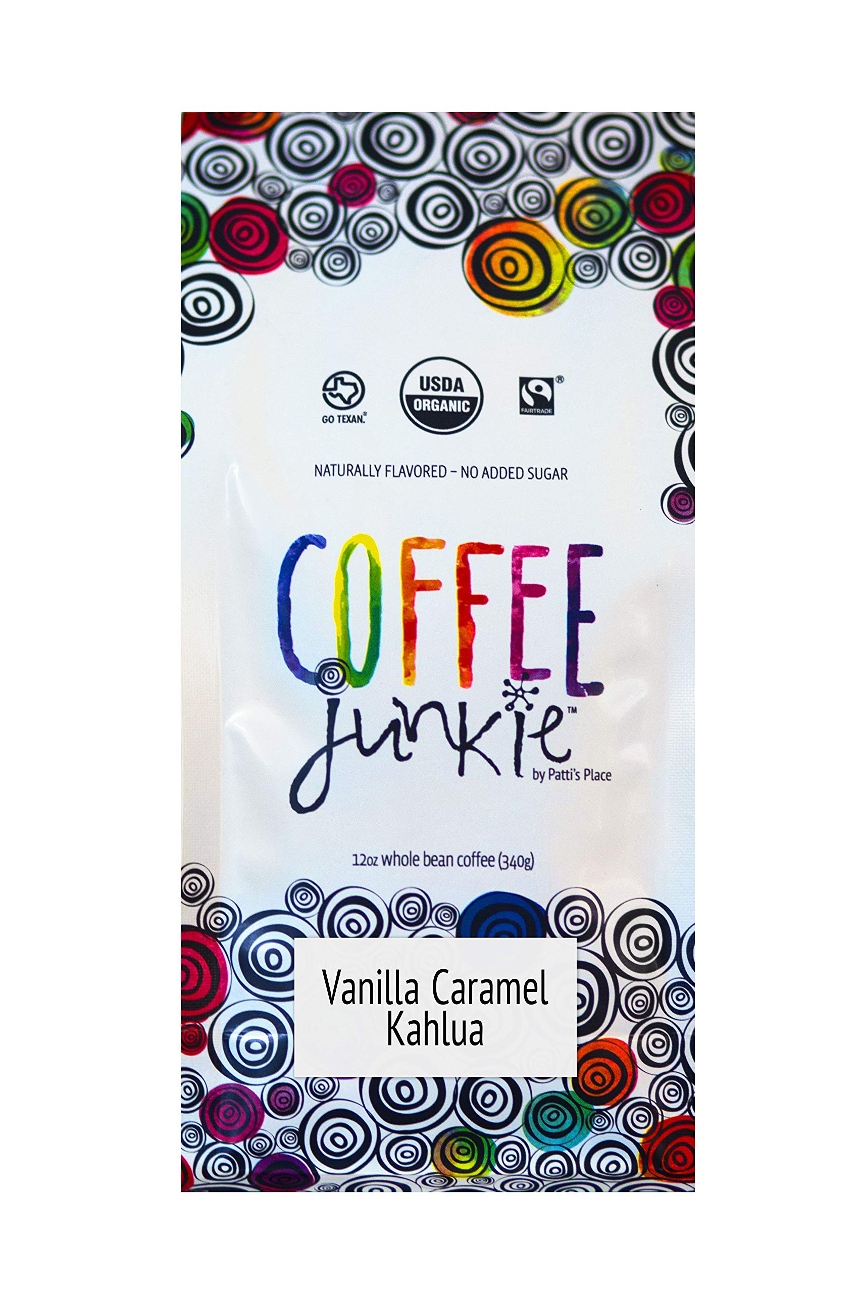 Vanilla Caramel Kahlua FBA Medium Grind Regular 2 lbUSDA OrganicFairtrade InternationalFairtrade InternationalFairtrade InternationalFairtrade International