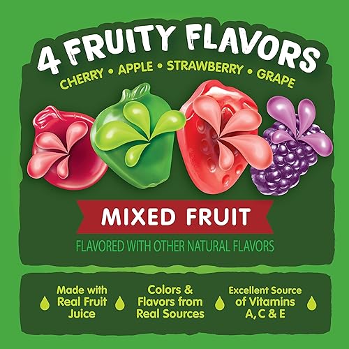 Miniatura 53 de Black Forest Juicy Burst - aperitivos frutales - 40 paquetes, frutas mixtas, hechas con jugo de fruta natural, sabor natural, libre de grasa y sin