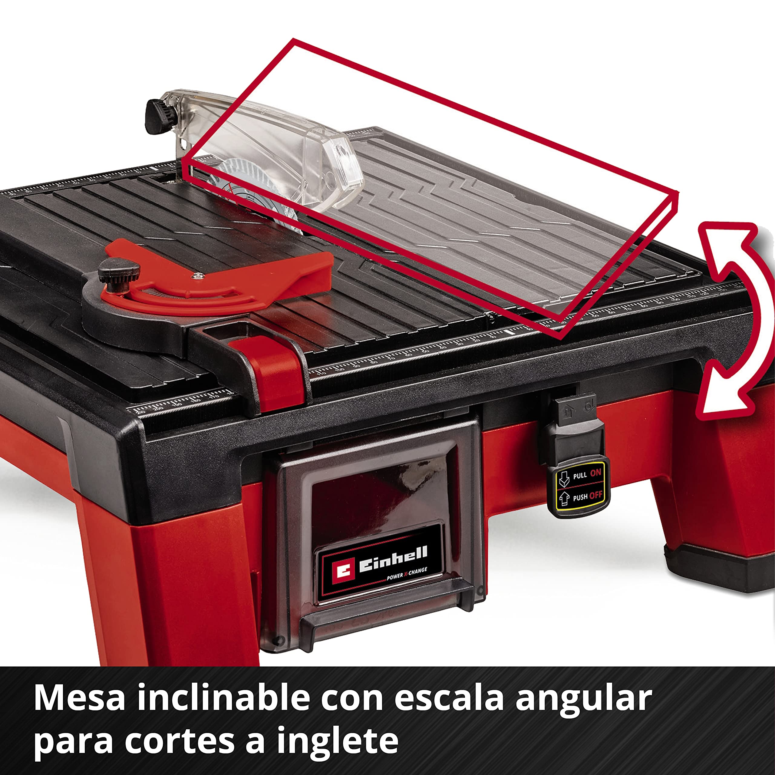Einhell Cortador de azulejos con batería TE-TC 18/115 Li-Solo Power X-Change (iones de Li, 18V, máx. 3800 rpm, incl. disco de corte de 115 mm, envío sin batería ni cargador)