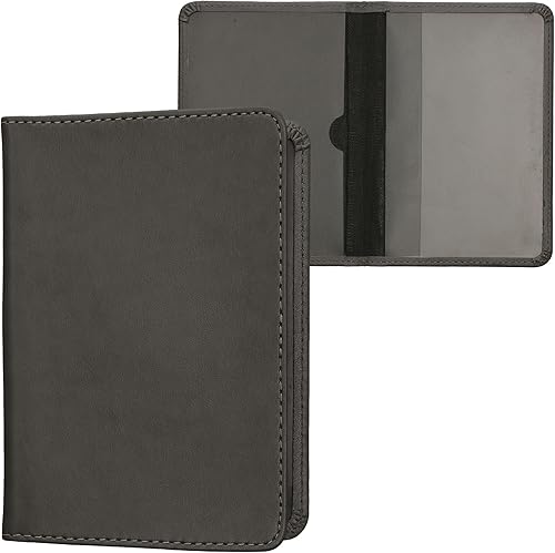 Miniatura 14 de kwmobile - Soporte para documentos del automóvil y tarjetas para documentos de vehículos y tarjetas, cuero sintético, color negro Menta,Menta