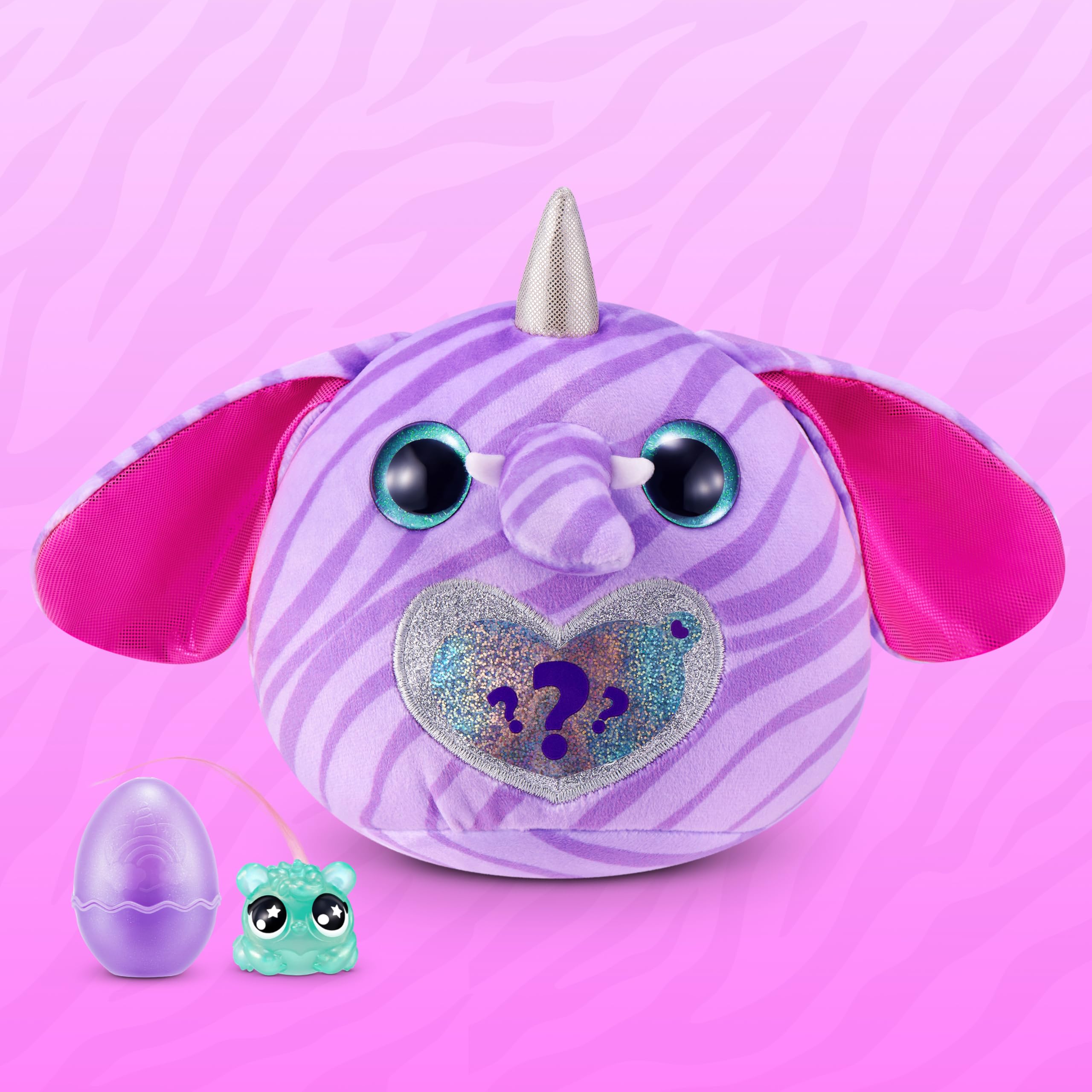Rainbocorns Wild Heart Surprise (Elephant) by ZURU - Collectible Plush Toy with Surprises, Mystery Egg for Girls & Boys Ages 3+ - Image 4