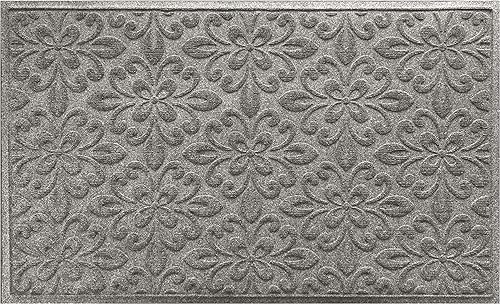 Bungalow Flooring Waterhog - Tapete para puerta, 3 x 5 pies, fabricado en Estados Unidos, duradero y decorativo, resistente al deslizamiento, para