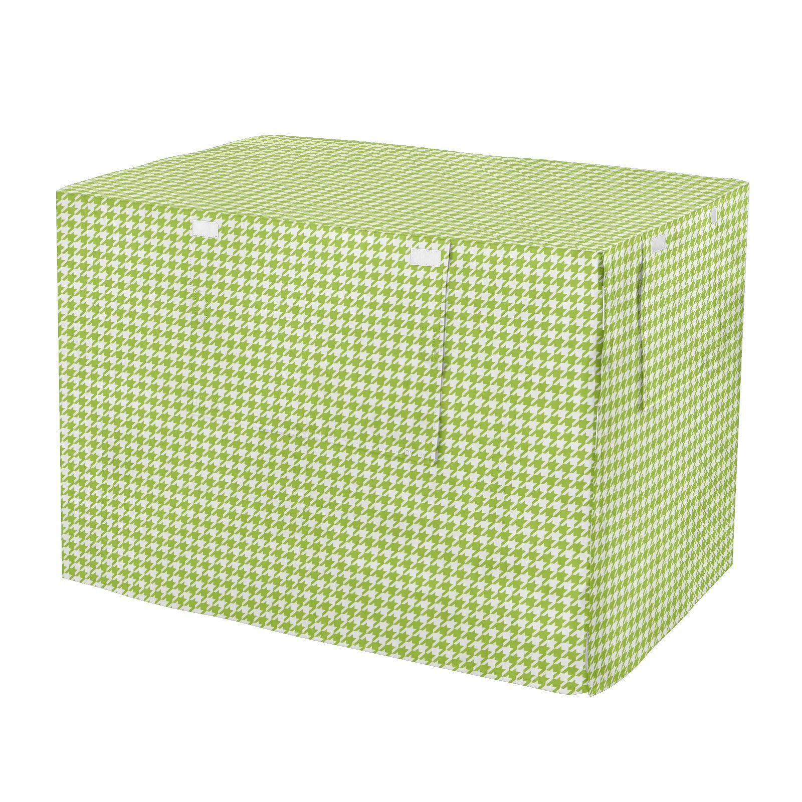 Copertura per gabbie per cani, motivo pied de poule, 91 cm, colore: verde